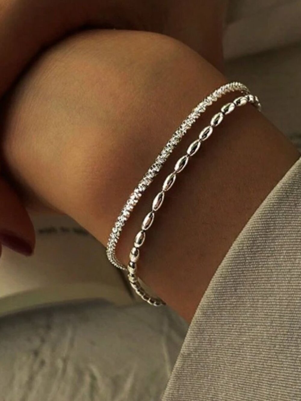 ElegantSilver BraceletM477